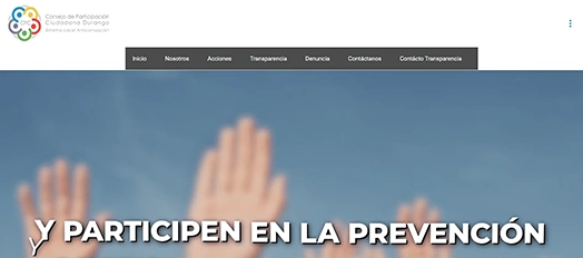 Vista de escritorio del sitio Cpcdgo.org