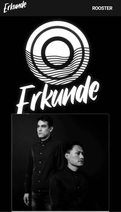 Vista móvil optimizada del sitio Erkundemusic