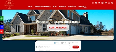 Vista de escritorio del sitio TuPatrimonio